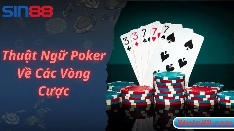 Từ được sử dụng về các vòng cược theo thuật ngữ Poker